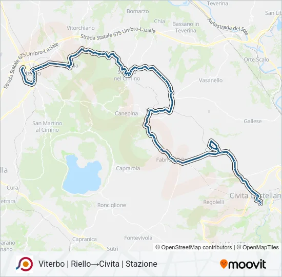 COTRAL Bus Line Map