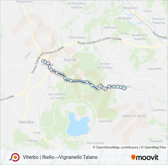 COTRAL Bus Line Map