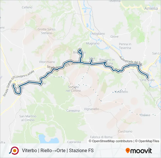 COTRAL Bus Line Map