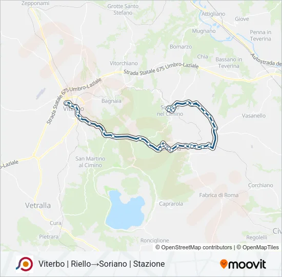COTRAL Bus Line Map