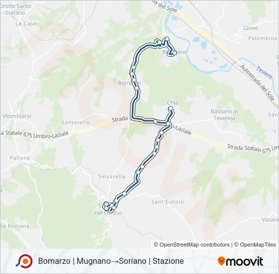 COTRAL Bus Line Map