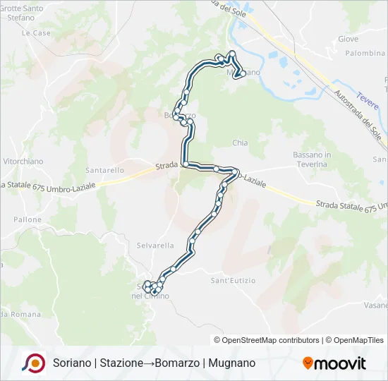 COTRAL Bus Line Map