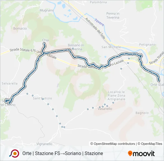 COTRAL Bus Line Map