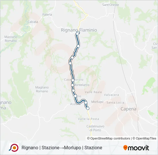COTRAL Bus Line Map
