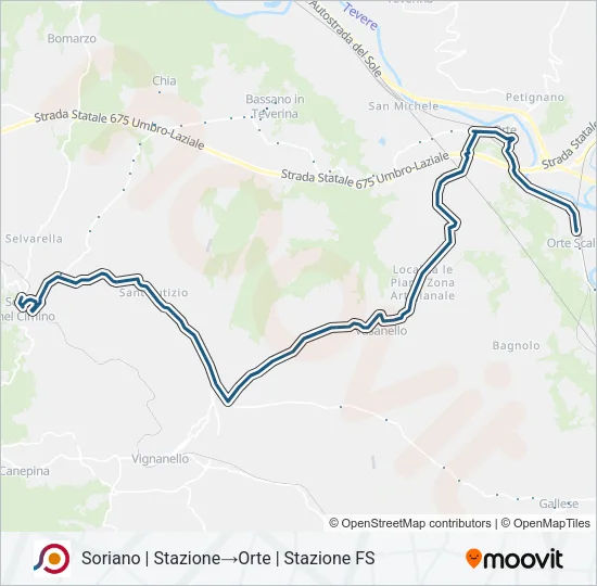 COTRAL Bus Line Map