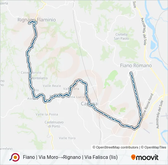 COTRAL Bus Line Map
