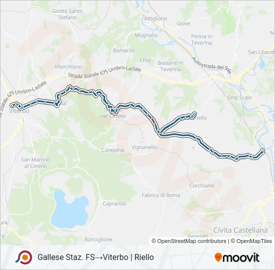 COTRAL Bus Line Map