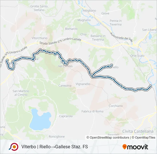 COTRAL Bus Line Map