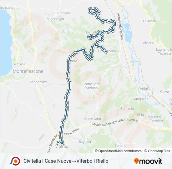 COTRAL Bus Line Map