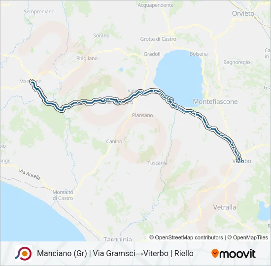 COTRAL Bus Line Map