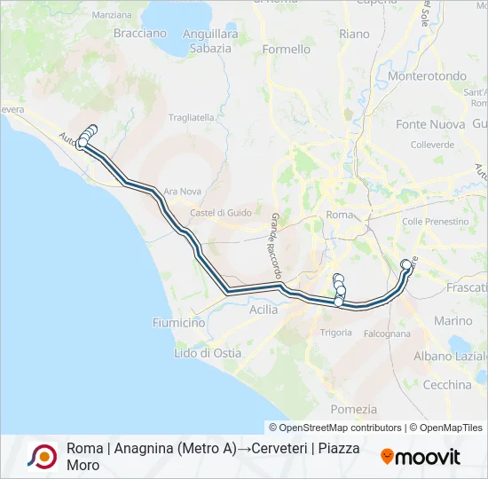 COTRAL Bus Line Map