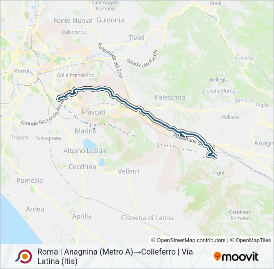 COTRAL Bus Line Map