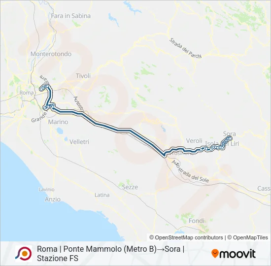 COTRAL Bus Line Map