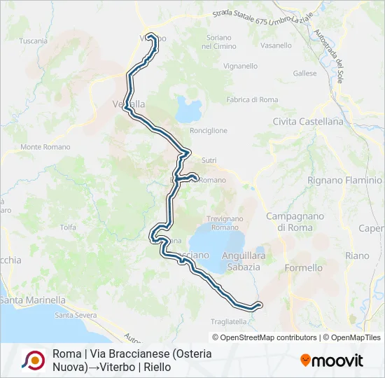 COTRAL Bus Line Map