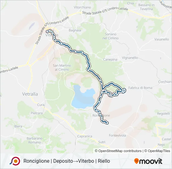 COTRAL Bus Line Map
