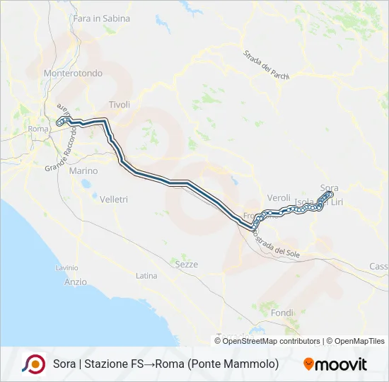 COTRAL Bus Line Map