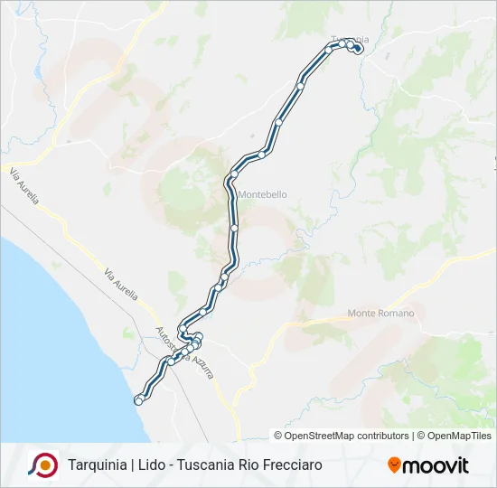 COTRAL Bus Line Map