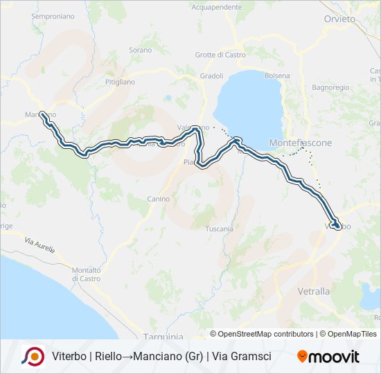 COTRAL bus Line Map