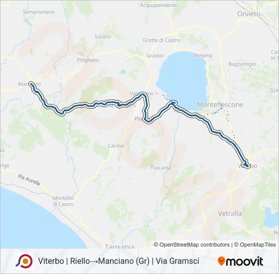 COTRAL Bus Line Map