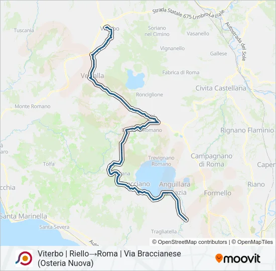 COTRAL Bus Line Map