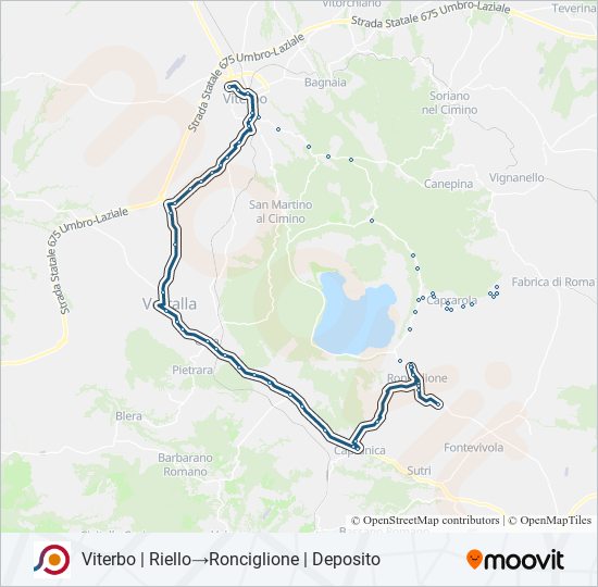 COTRAL bus Line Map