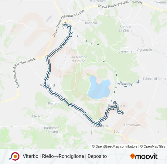 COTRAL Bus Line Map