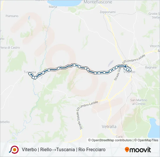 COTRAL Bus Line Map