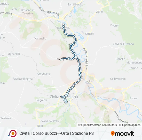 COTRAL Bus Line Map
