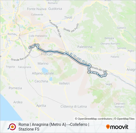 COTRAL Bus Line Map