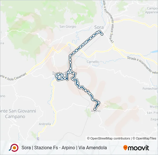 COTRAL Bus Line Map