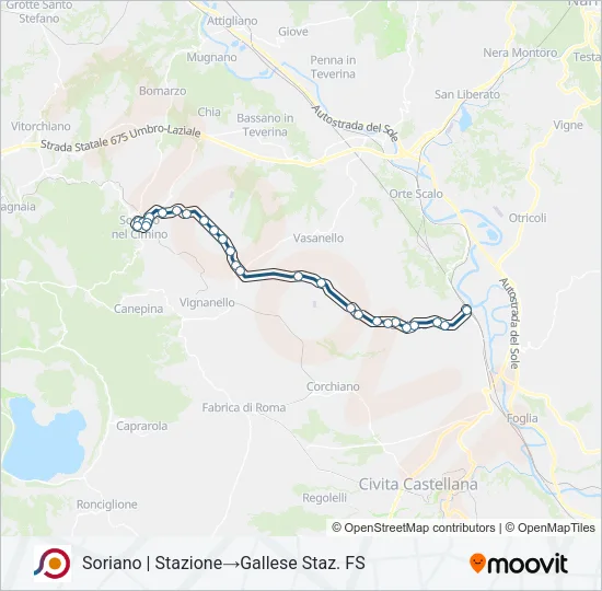 COTRAL Bus Line Map