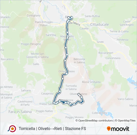 COTRAL Bus Line Map