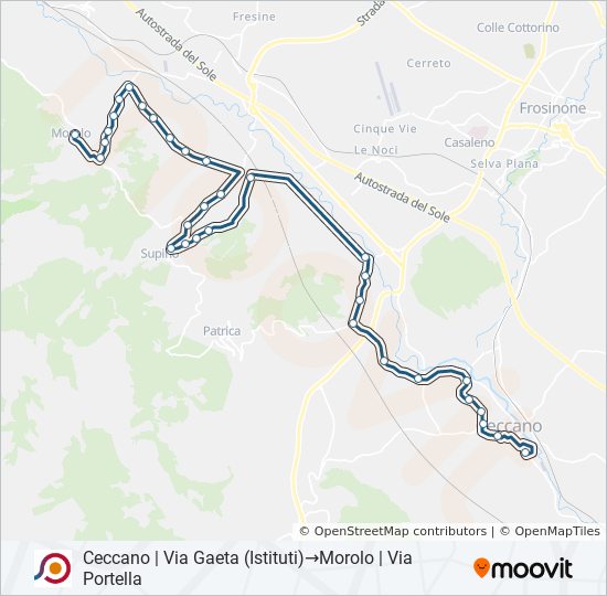 COTRAL bus Line Map