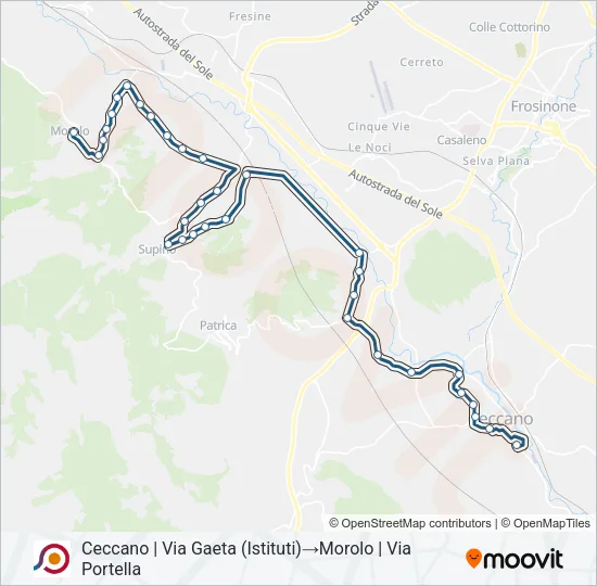 COTRAL Bus Line Map