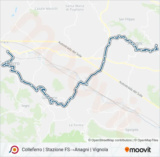 COTRAL Bus Line Map