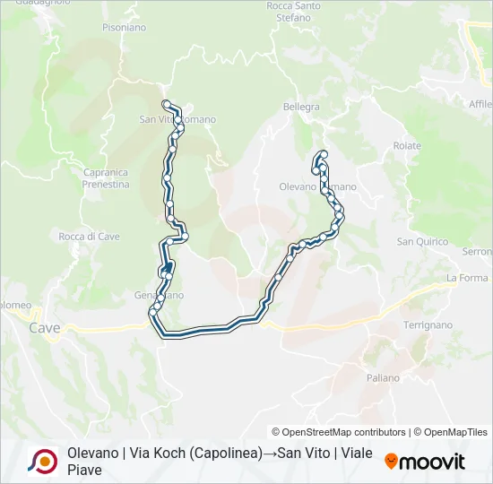 COTRAL Bus Line Map