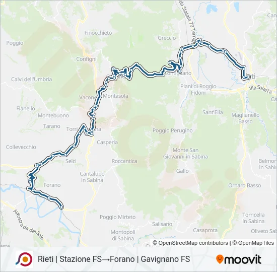 COTRAL Bus Line Map