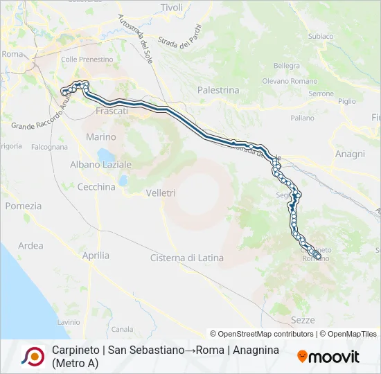 COTRAL Bus Line Map