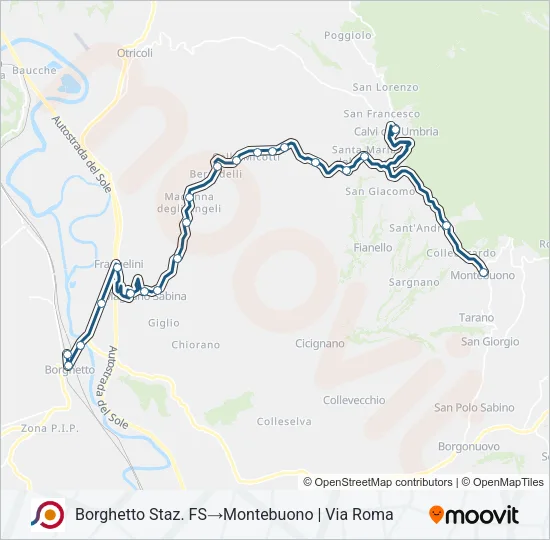 COTRAL Bus Line Map