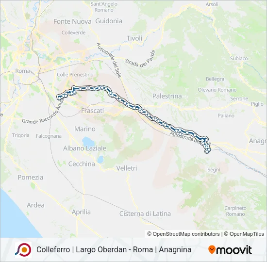 COTRAL Bus Line Map