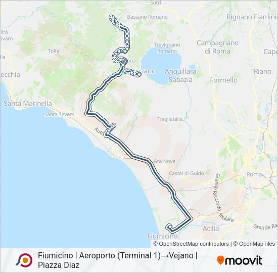 COTRAL Bus Line Map