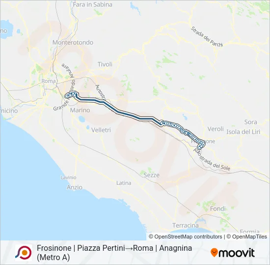 COTRAL Bus Line Map