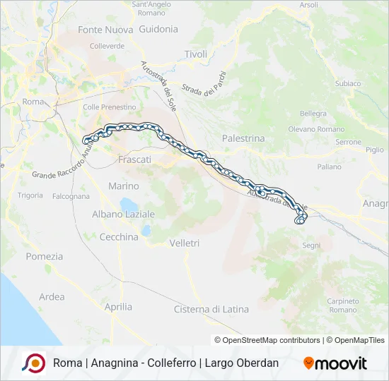 COTRAL Bus Line Map