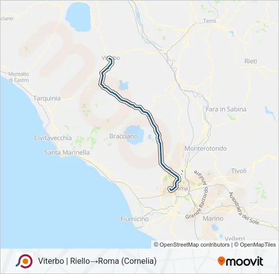 COTRAL Bus Line Map