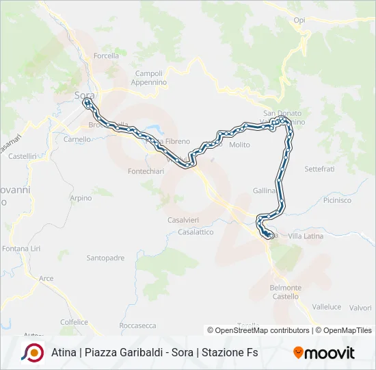 COTRAL Bus Line Map