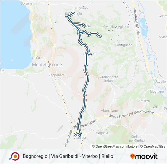COTRAL Bus Line Map