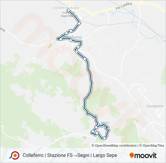 COTRAL Bus Line Map