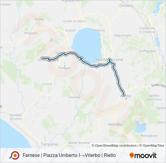 COTRAL Bus Line Map