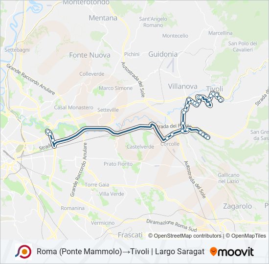 COTRAL bus Line Map