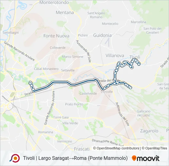 COTRAL Bus Line Map